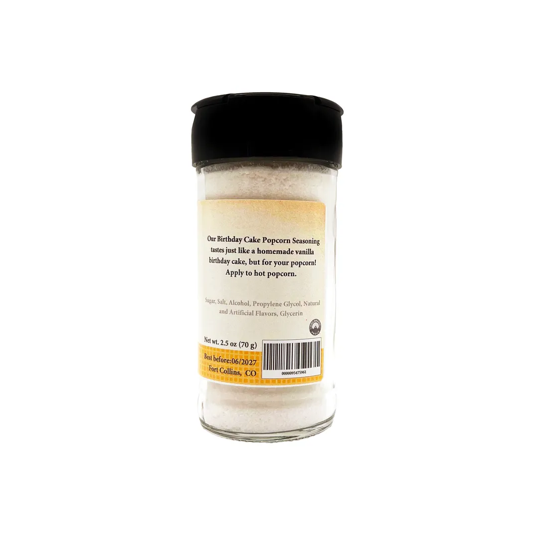 Birthday Cake Popcorn Seasoning, Gourmet Popcorn Seasoning - Case of 12 Jars