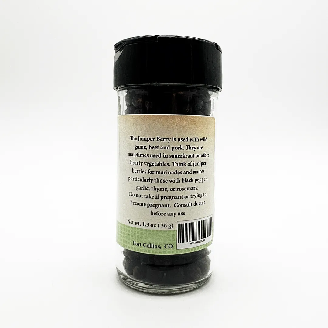 Juniper Berries, Fresh Gourmet Spices - Case of 12 Jars
