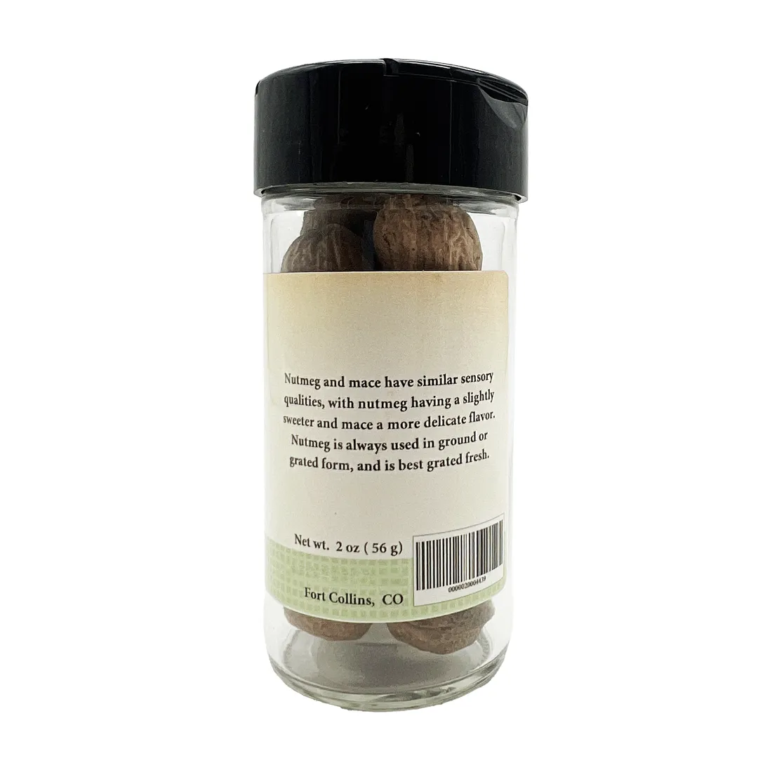 Nutmeg, Whole, Gourmet Spices & Seasoning  - Case of 12 Jars