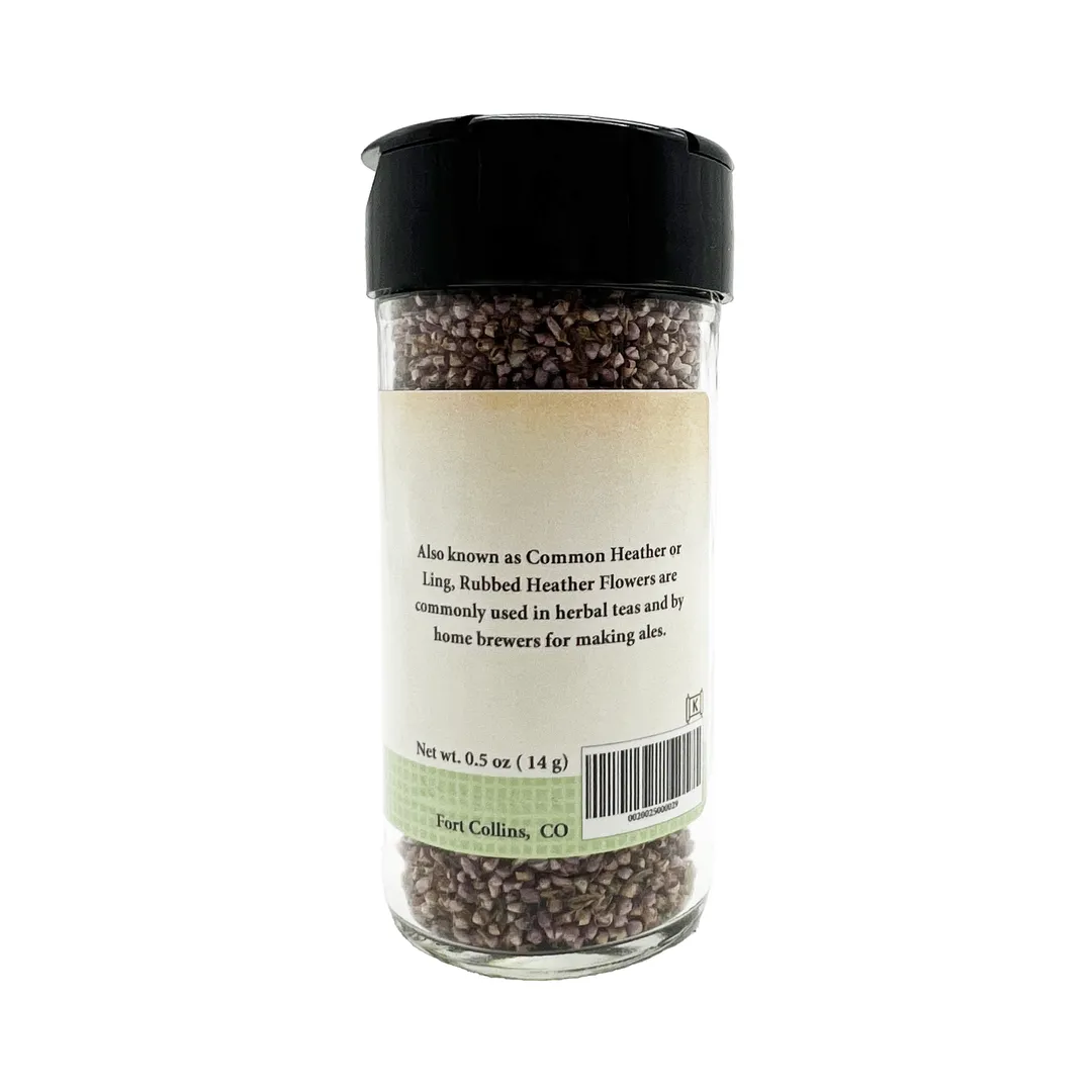 Heather Flowers (Rubbed), Gourmet Fresh Spices - Case of 12 Jars