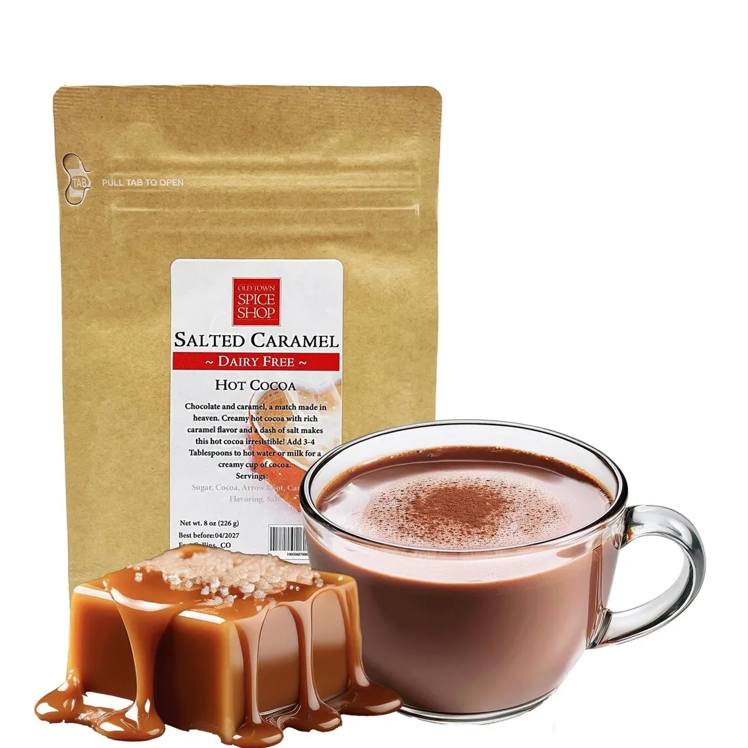 Dairy-Free Salted Caramel Hot Cocoa, Hot Chocolate