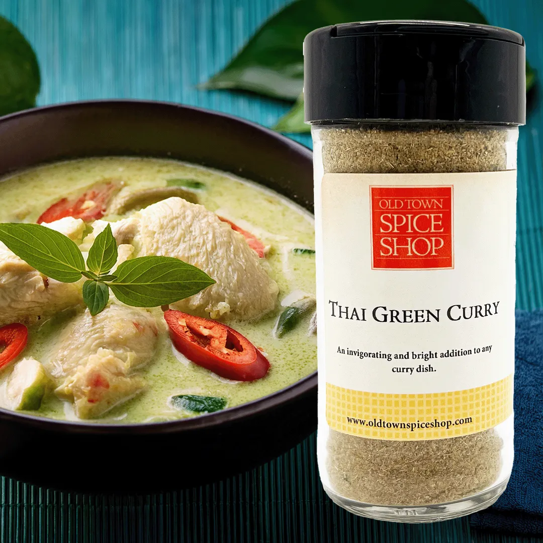 Thai Green Curry, Gourmet Seasonings & Spices - Case of 12 Jars