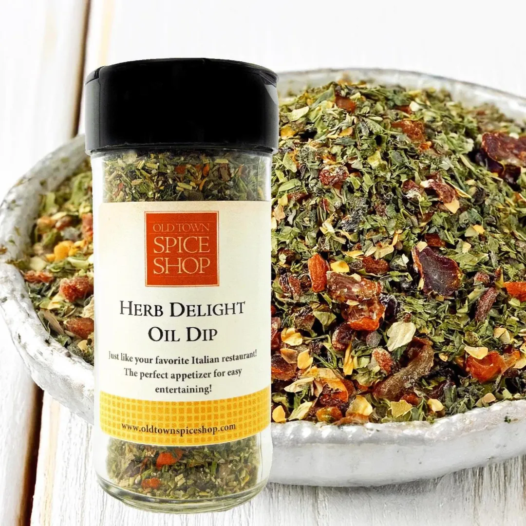 Herb Delight Olive Oil Bread Dip, Gourmet Spices - Case of 12 Jars