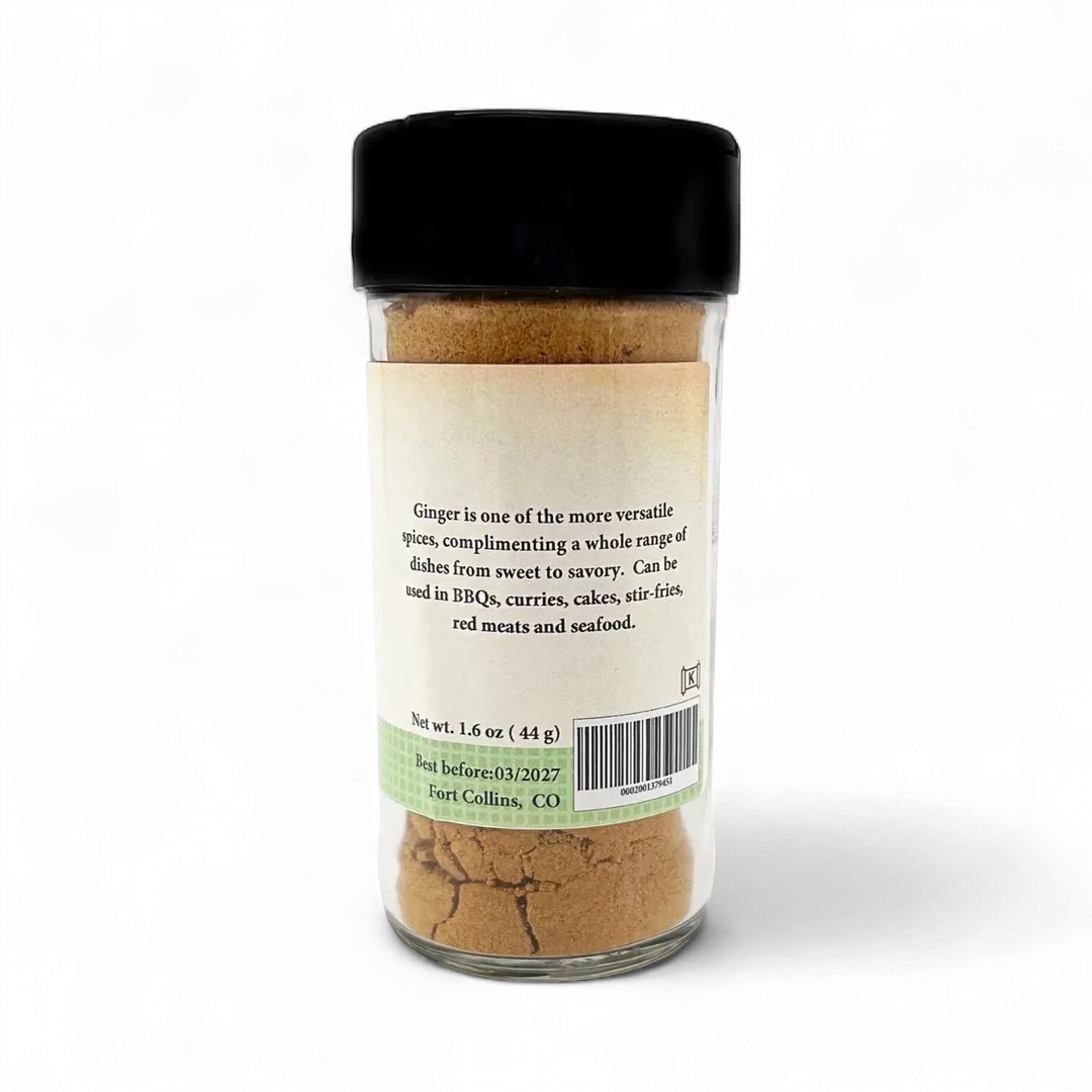 Ginger Root, Ground, Gourmet Fresh Spices - Case of 12 Jars