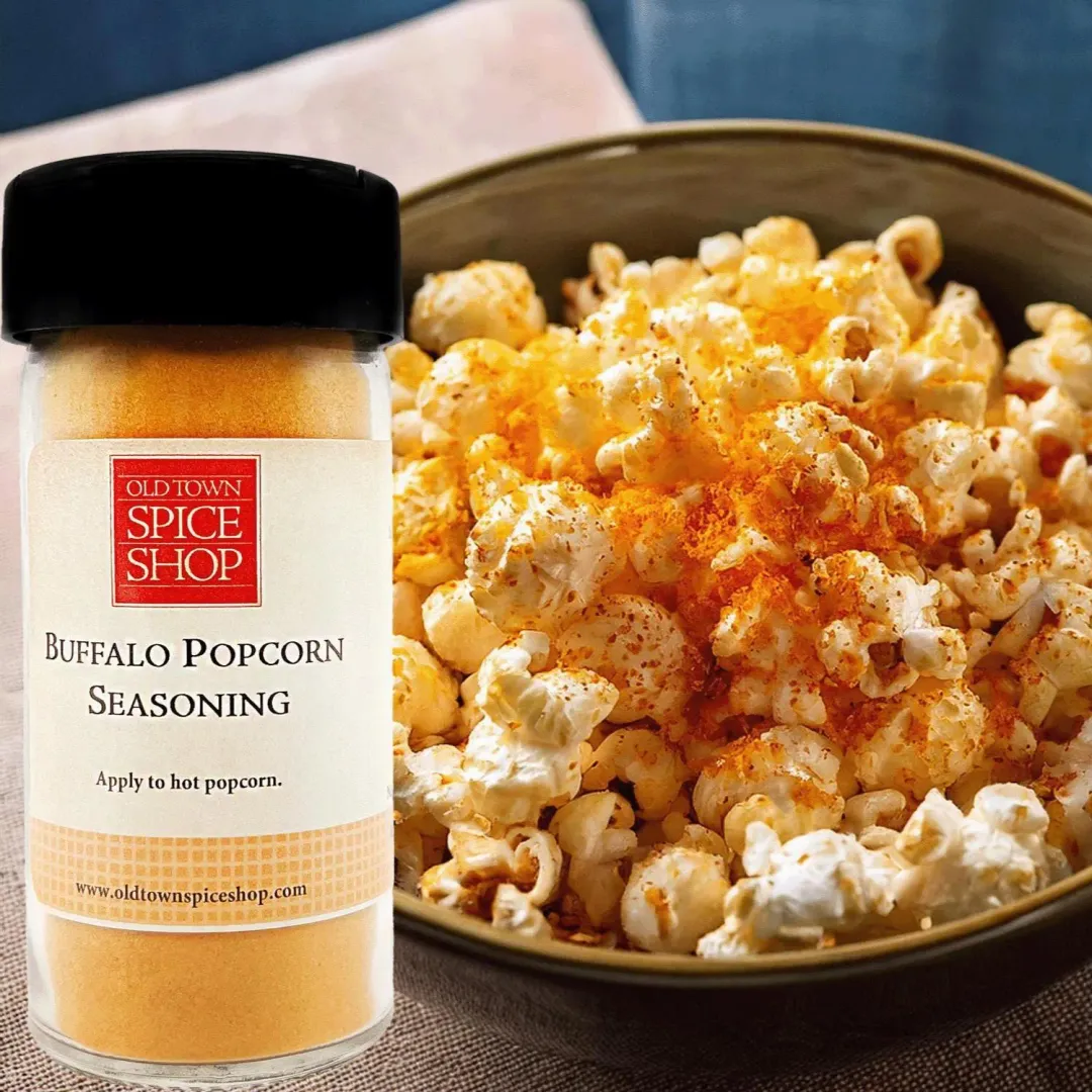 Buffalo Popcorn Seasoning, Gourmet Popcorn Seasoning - Case of 12 Jars