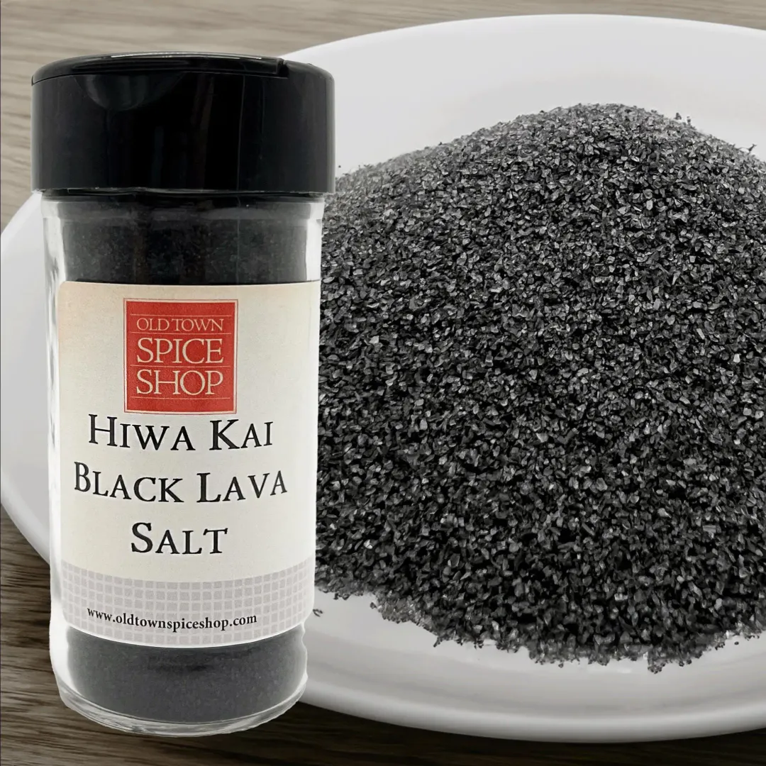 Hiwa Kai Black Hawaiian Lava Salt Gourmet - Case of 12 Jars