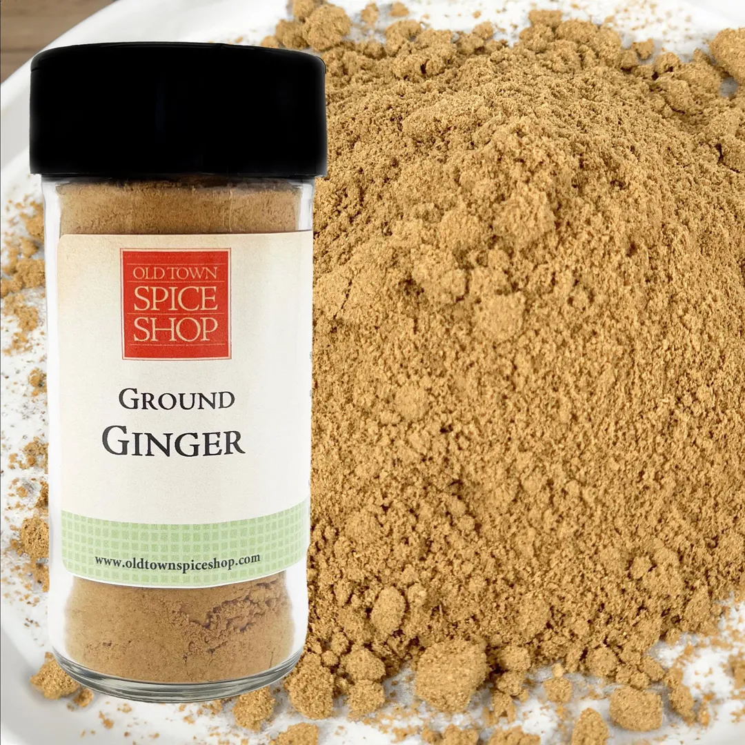 Ginger Root, Ground, Gourmet Fresh Spices - Case of 12 Jars