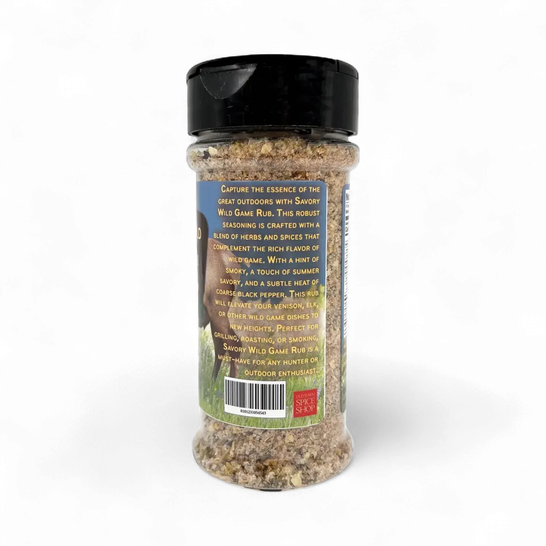 Savory Wild Game Rub, Gourmet Seasoning & Spices Blend - Case of 12 Jars