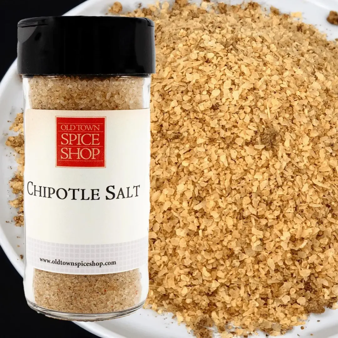 Chipotle Salt, Hot & Spicy Sea Salt for Cooking, Gourmet Salt - Case of 12 Jars
