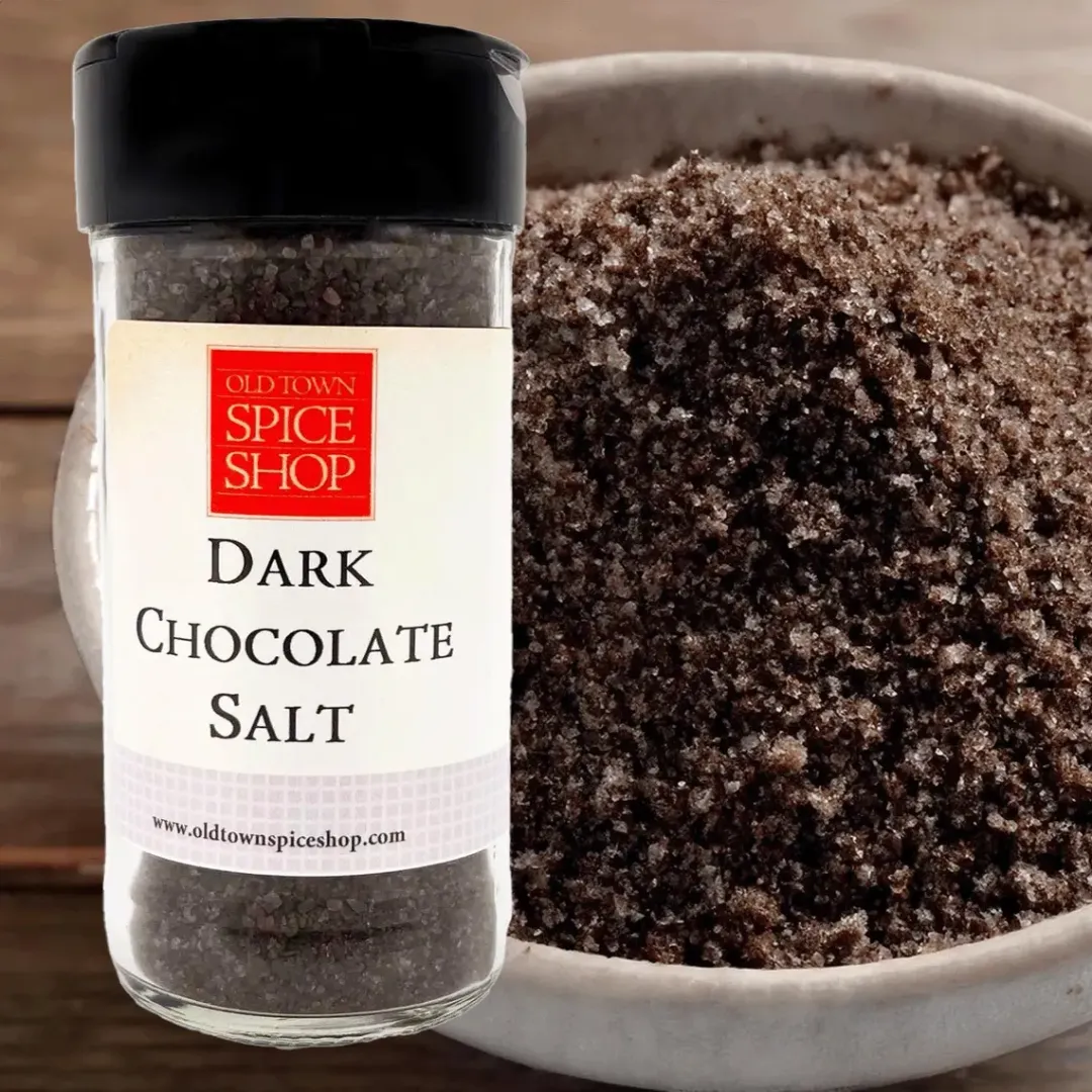 Dark Chocolate Salt, Gourmet Salt for Cooking & Grilling, Gourmet Salt - Case of 12 Jars