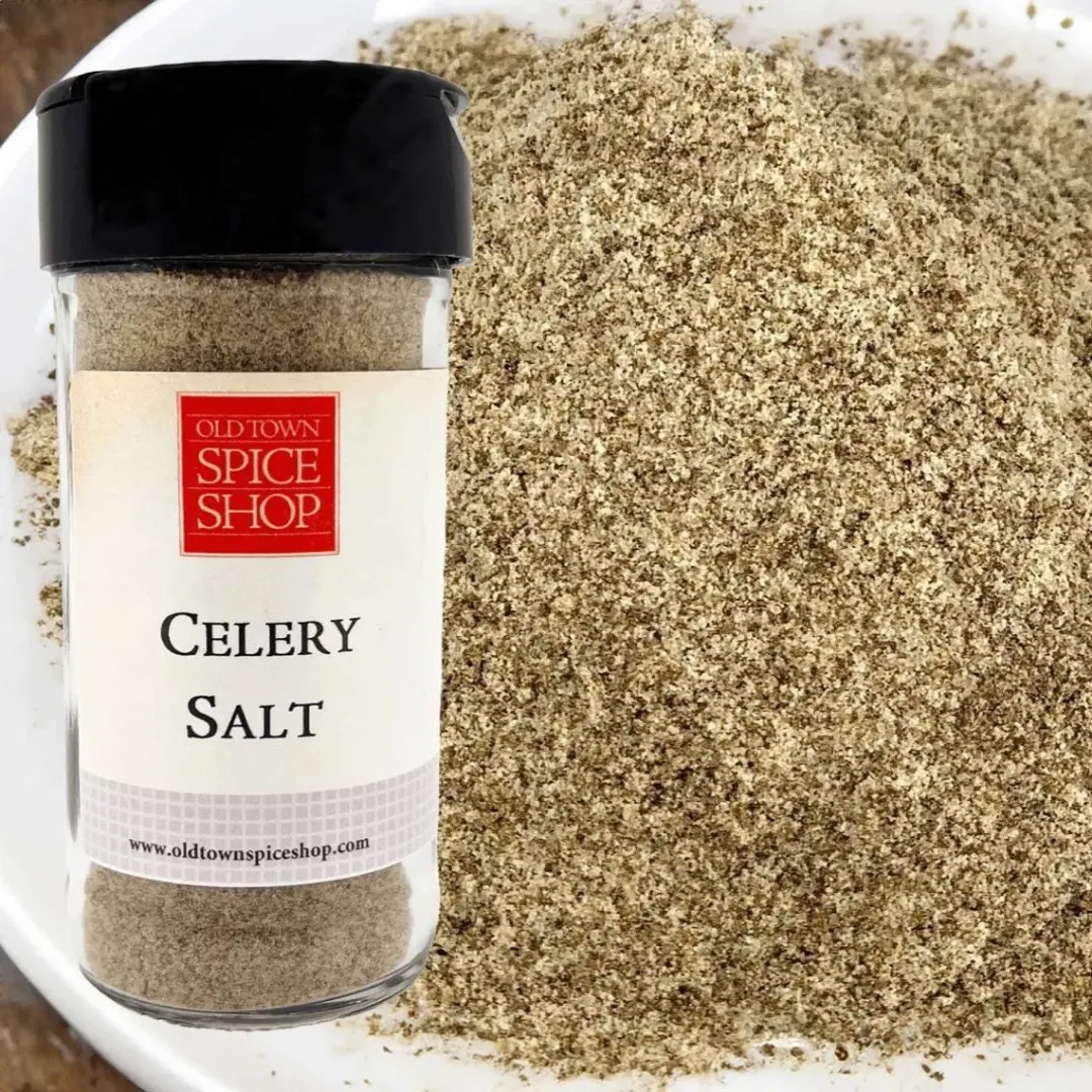 Celery Salt Gourmet Salt for Cooking & Grilling, Gourmet Salt, Cocktail Rimming Salt - Case of 12 Jars