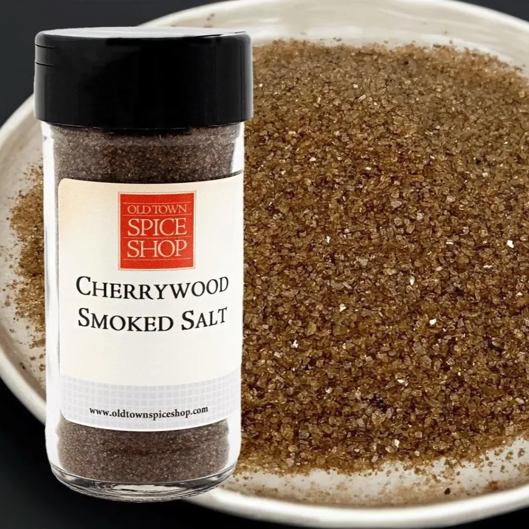 Cherrywood Smoked Salt, Sea Salt for Cooking, Gourmet Salt - Case of 12 Jars
