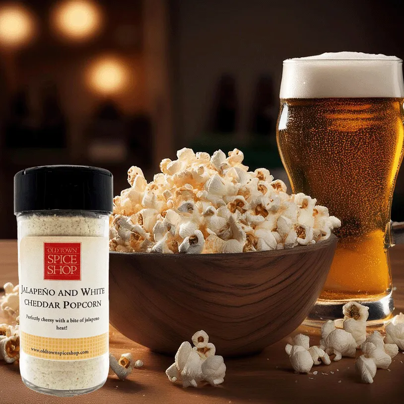 Jalapeño & White Cheddar Popcorn Seasoning, Gourmet Popcorn Seasoning - Case of 12 Jars