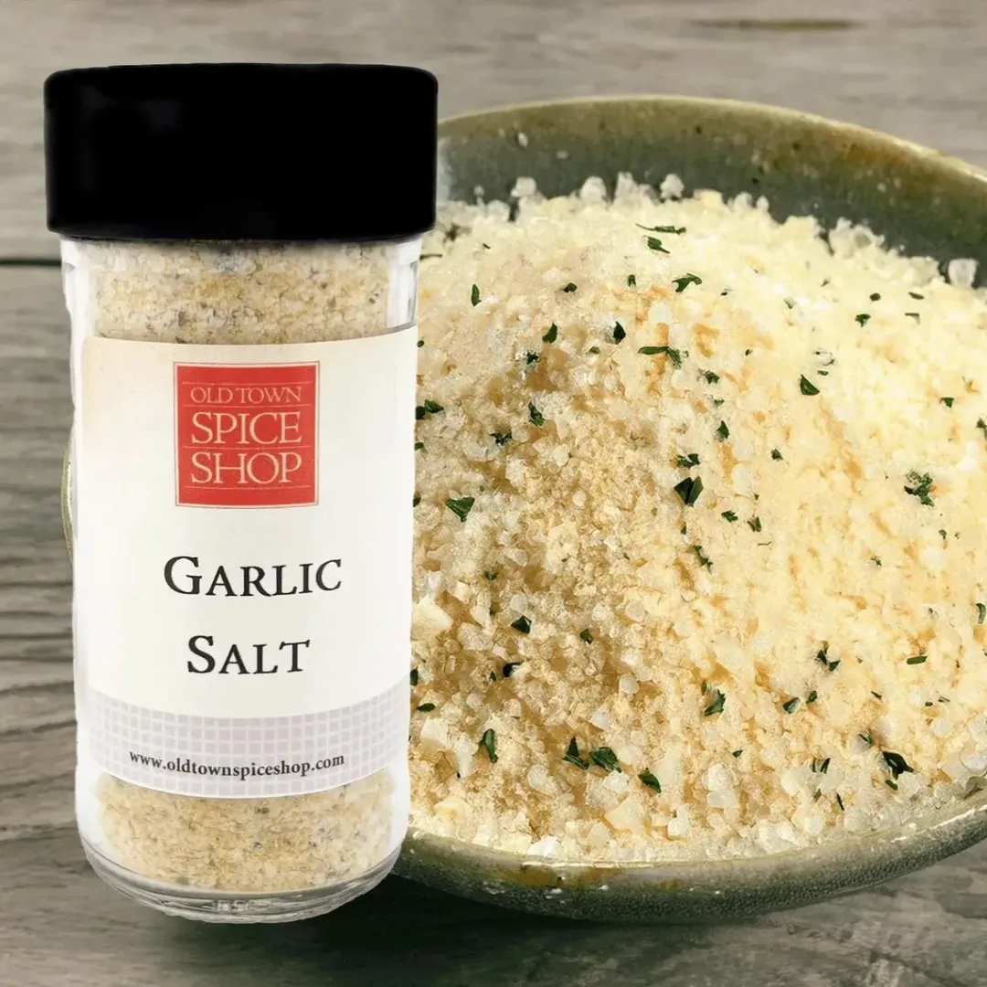 Garlic Salt, Garlic Sea Salt for Cooking, Gourmet Salt - Case of 12 Jars