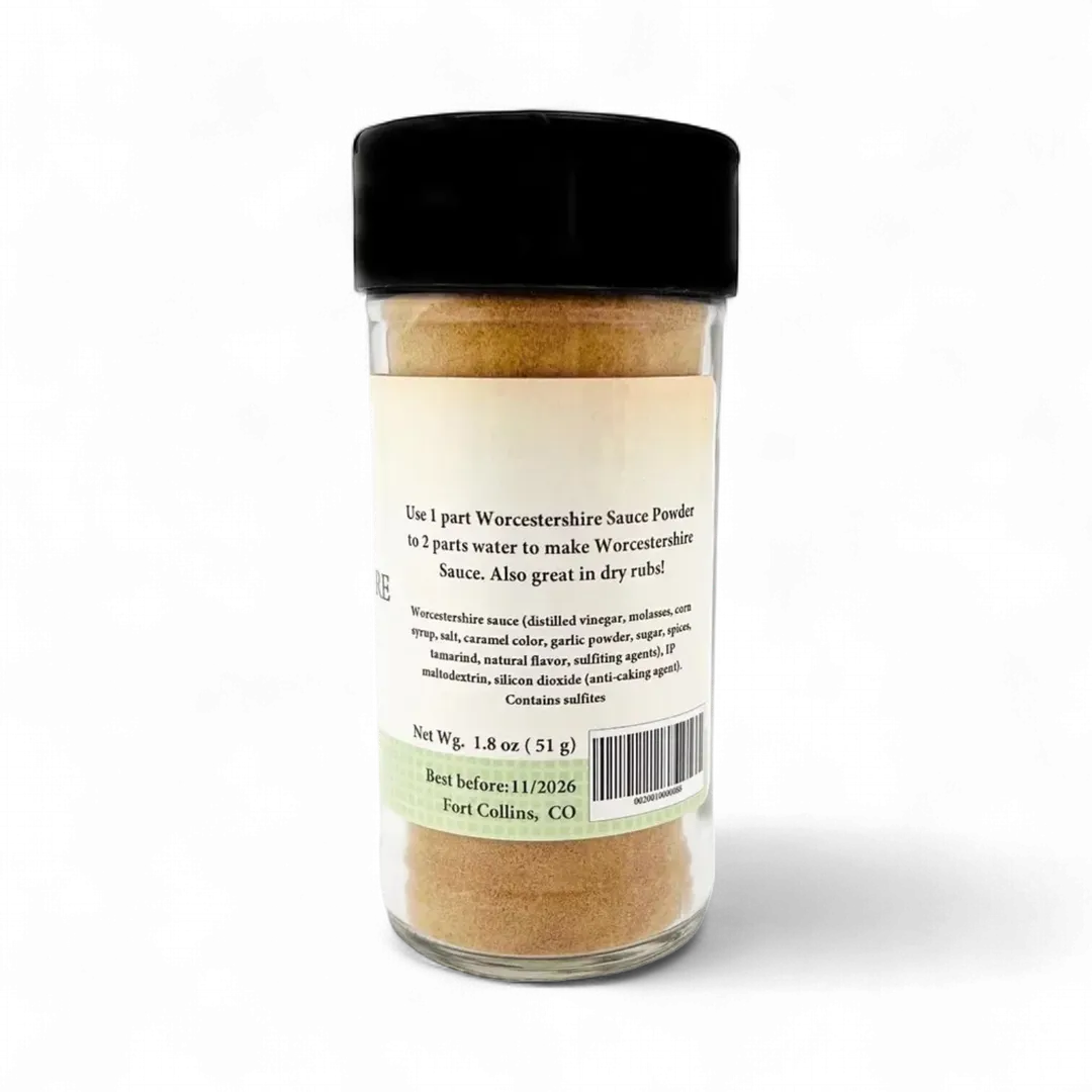 Worcestershire Sauce Powder, Gourmet Spice - Case of 12 Jars