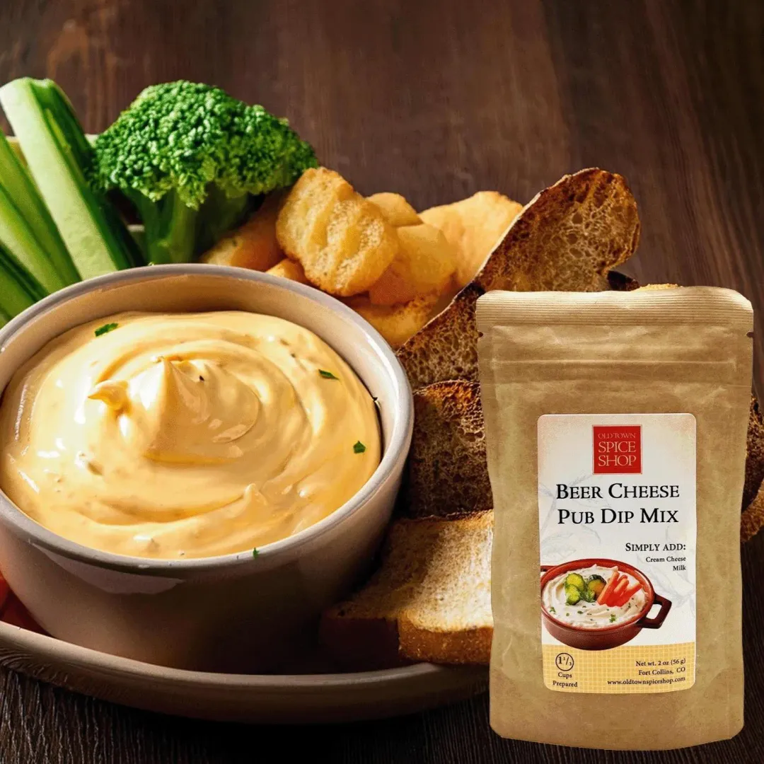 Beer Cheese Pub Dip, Seasoning, Spices & Herbs - Case of 12 Pkgs.