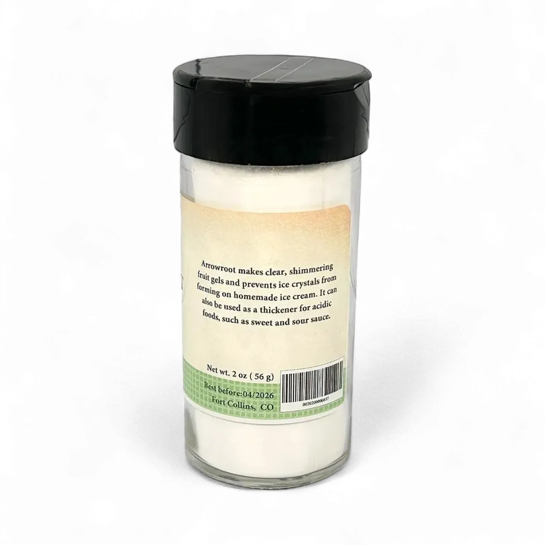 Arrowroot Powder, Natural Starch for Cooking - Case of 12 Jars