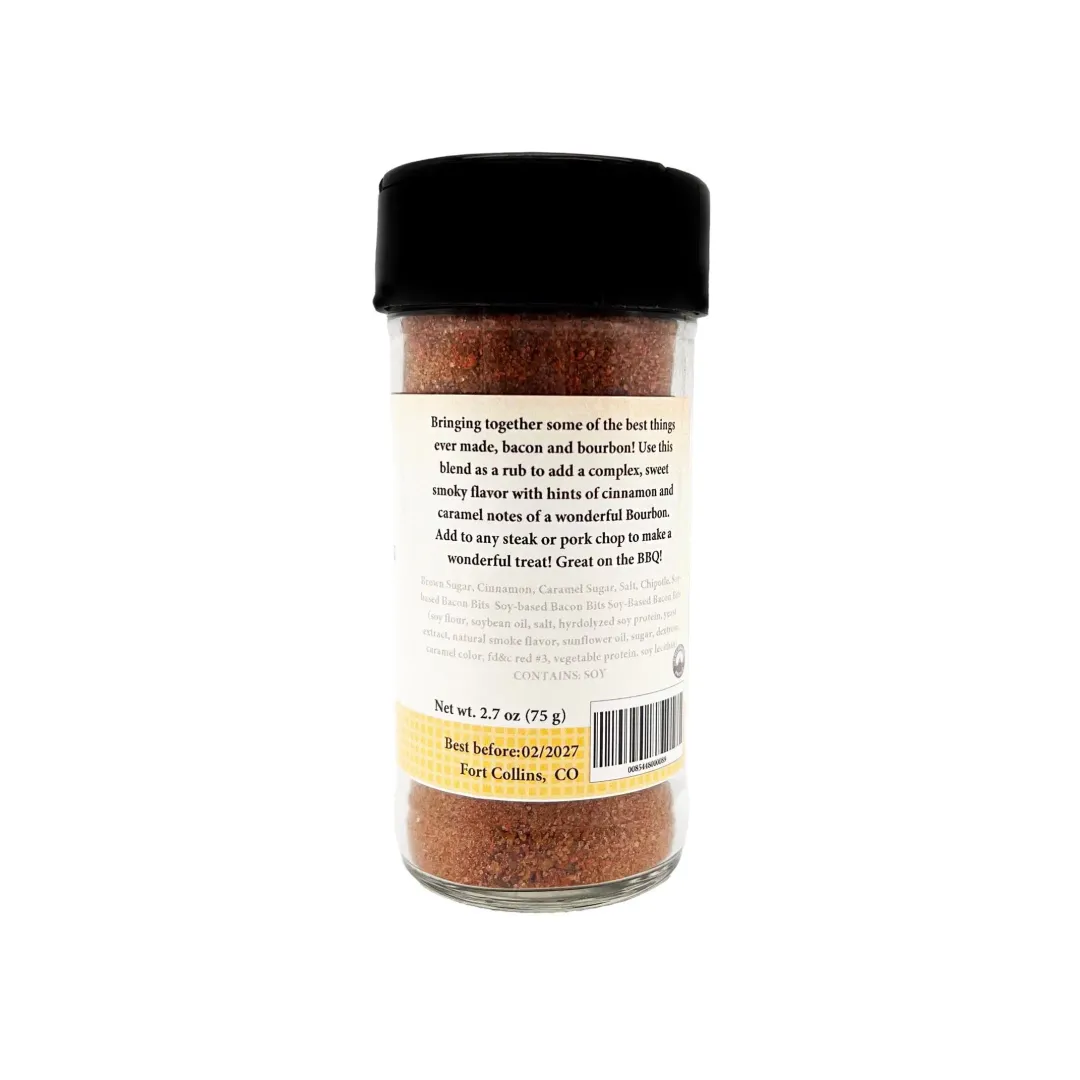 Smoked Bacon Bourbon, Gourmet Spices, Seasoning & Herbs, Grilling Seasoning - Case of 12 Jars