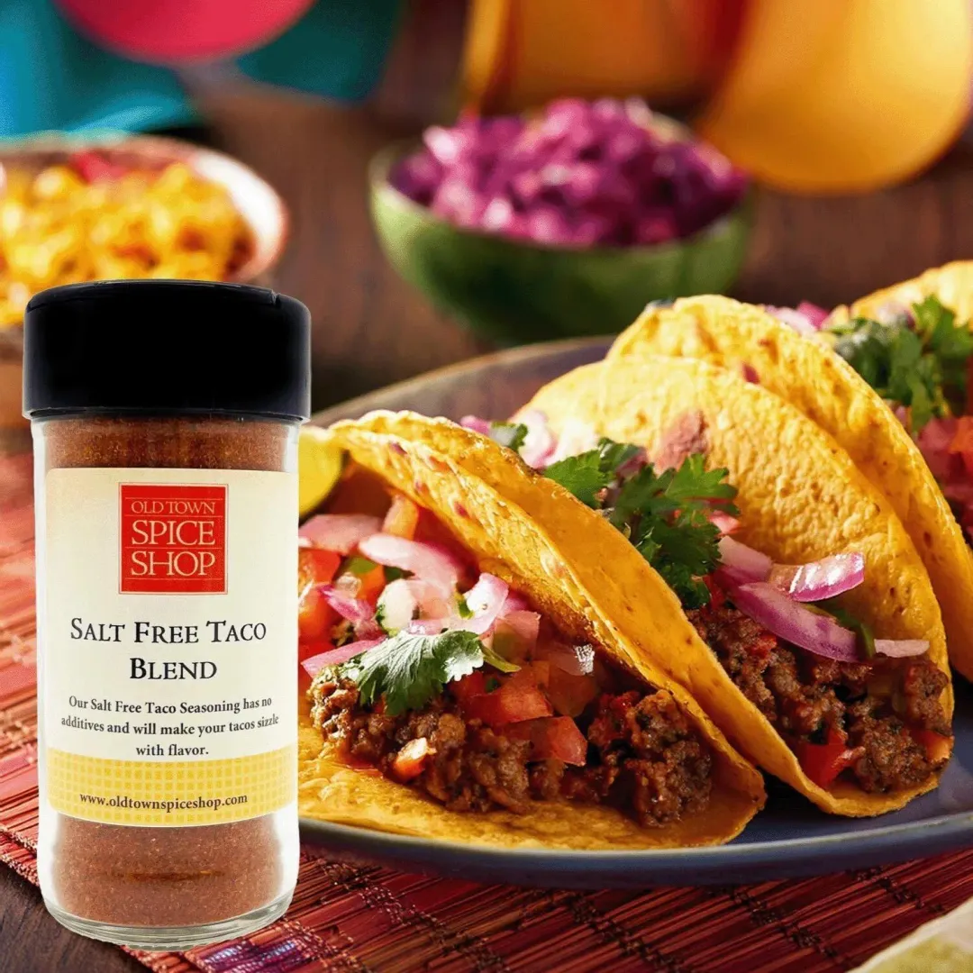 Salt-Free Taco Blend, Gourmet Spices & Seasoning - Case of 12 Jars