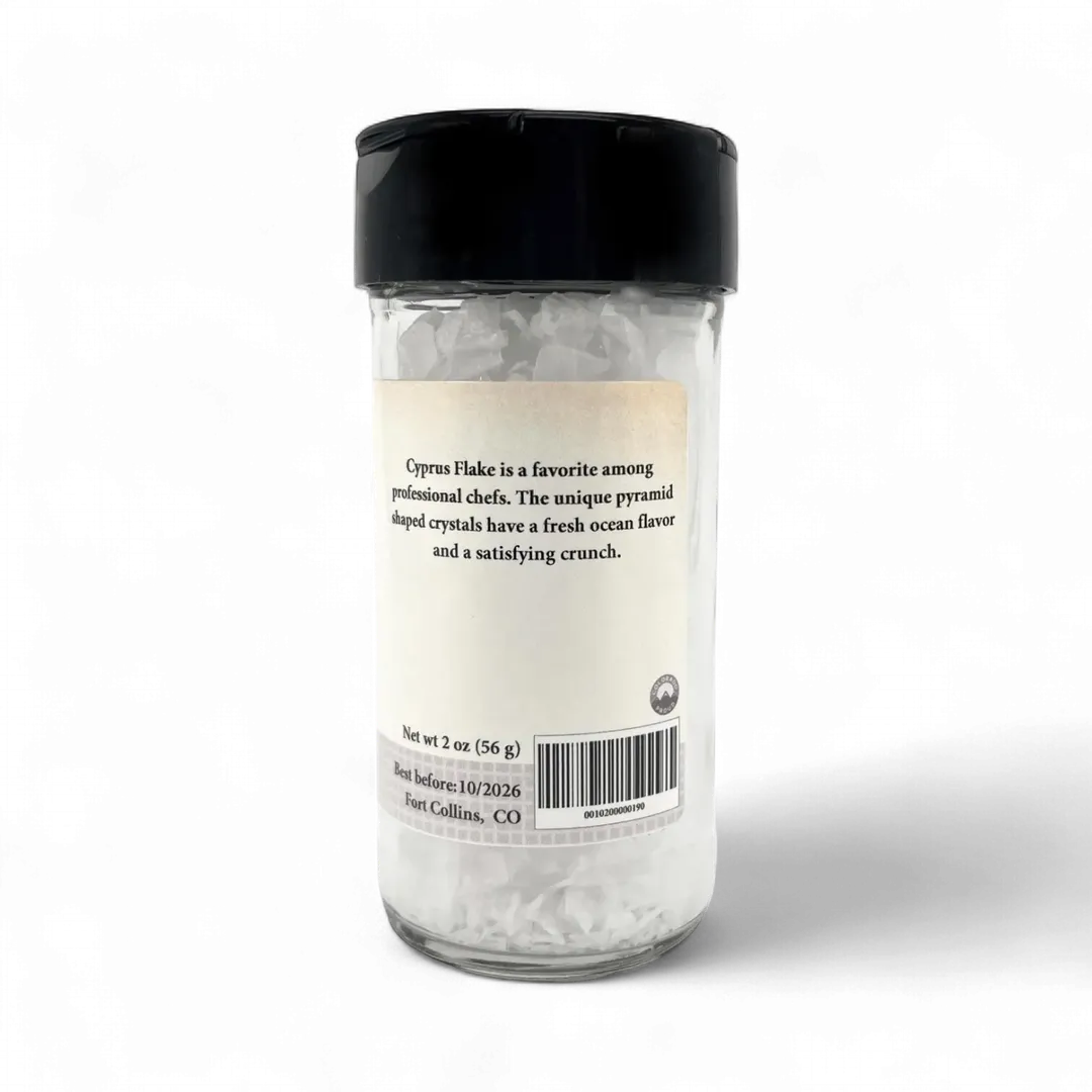 Cyprus Flake Sea Salt for Cooking, Gourmet Salt - Case of 12 Jars