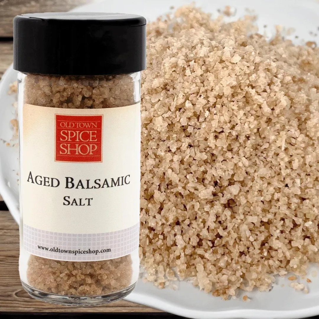 Aged Balsamic Salt, Gourmet Salt - Case of 12 Jars