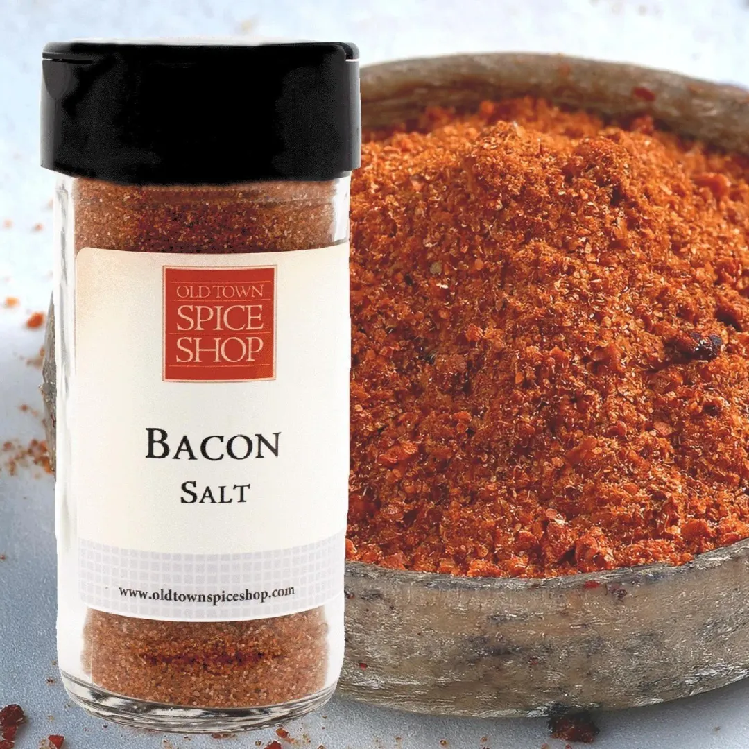 Bacon Salt Gourmet Salt for Cooking & Grilling, Gourmet Salt - Case of 12 Jars