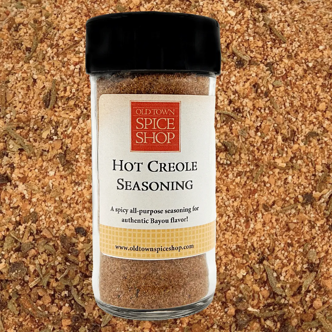 Hot Creole Seasoning, Gourmet Spices New Orleans Cajun Seasoning - Case of 12 Jars