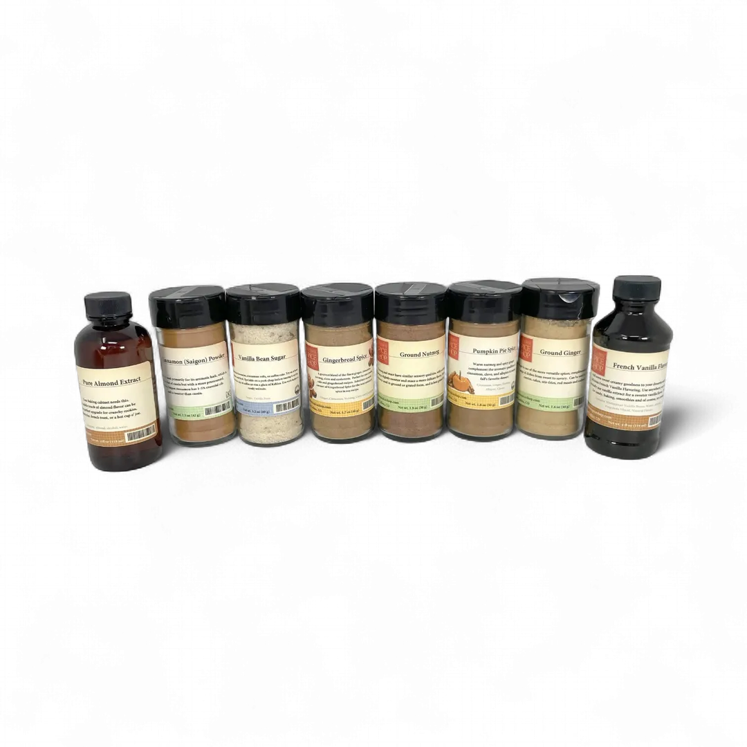 Holiday Baking Gift Box, Gourmet Spices & Seasoning Basket