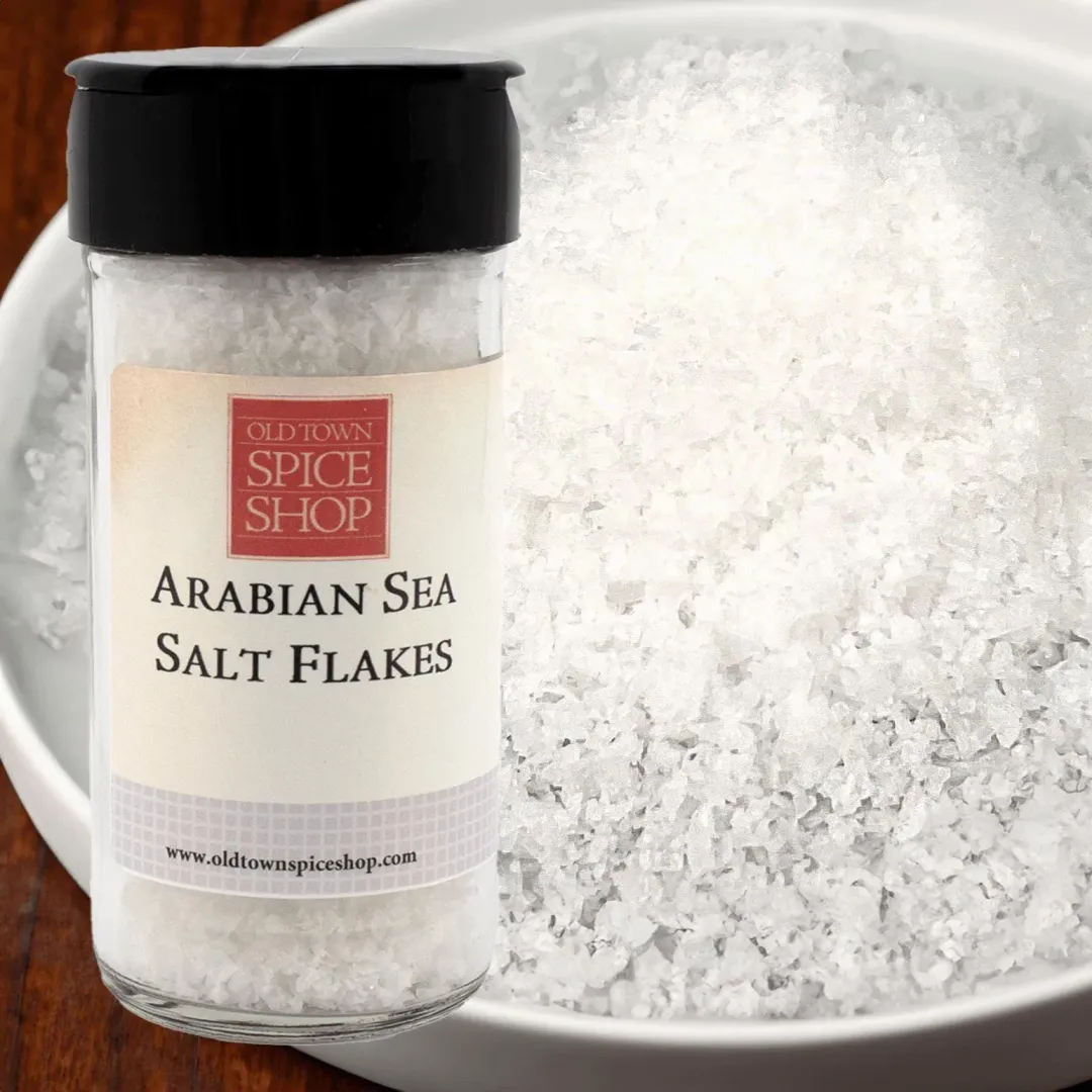 Arabian Sea Salt Flakes for Cooking, Gourmet Salt - Case of 12 Jars
