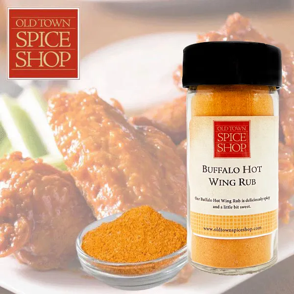 Buffalo Hot Wing Rub, Hot & Spicy Seasoning - Case of 12 Jars