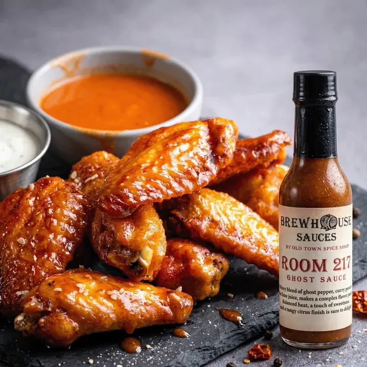 Room 217 Ghost Hot Sauce, Gourmet Small Batch Hot Sauce