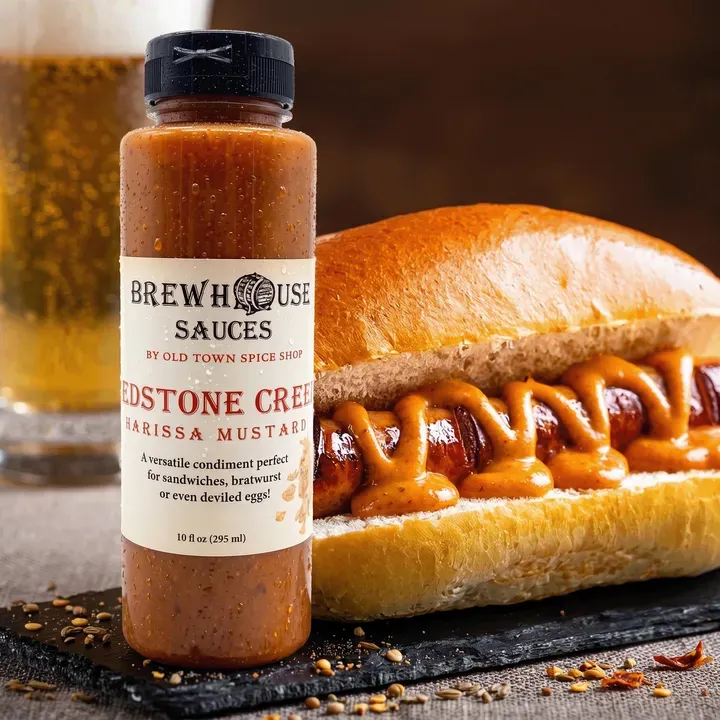 Redstone Creek Harissa Mustard, Gourmet Sweet Mustard