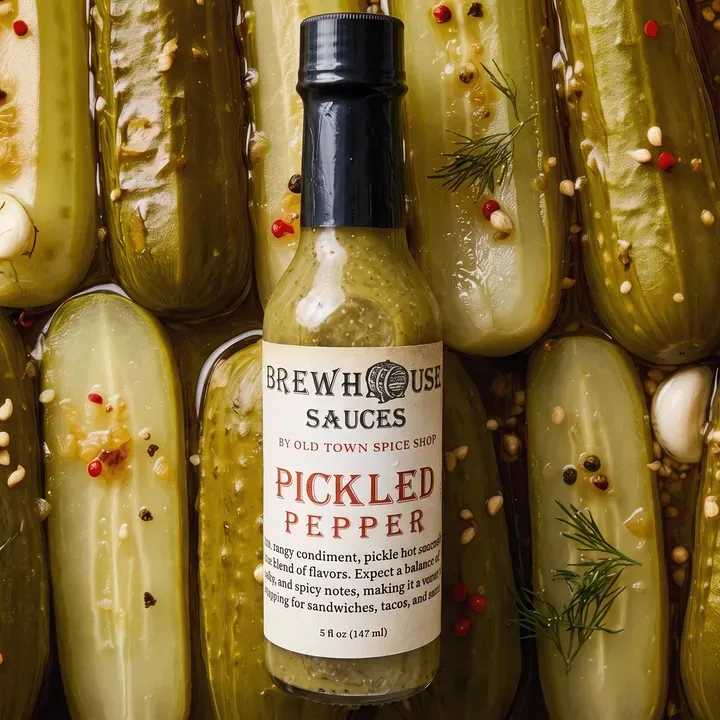 Pickled Pepper Hot Sauce,  Gourmet Hot & Spicy Pepper Sauce
