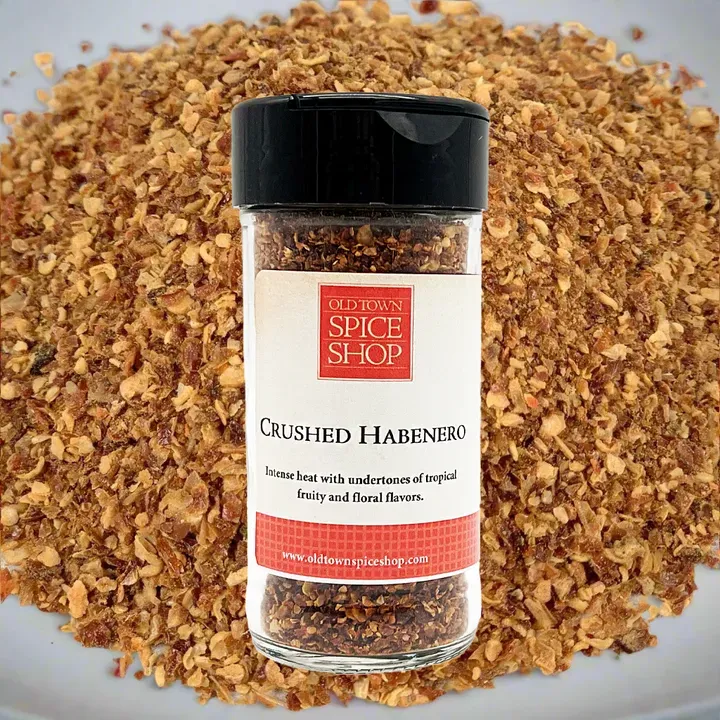 Crushed Habanero Pepper, Fresh Crushed Habanero Chile Hot