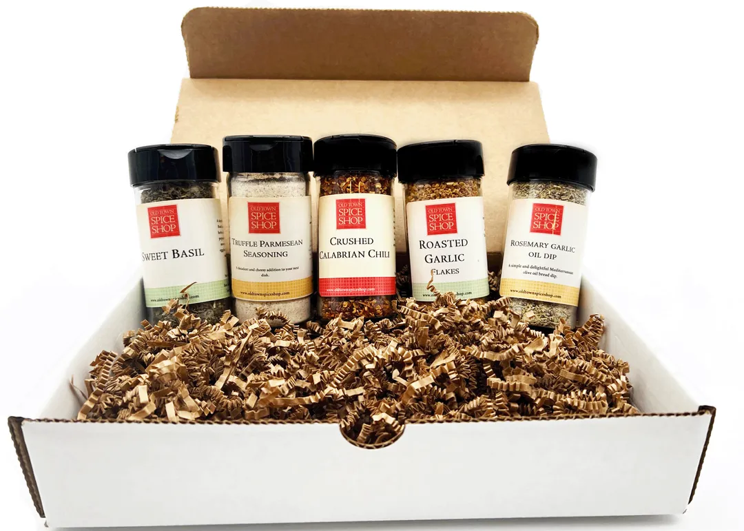 Flavors of Italy Gift Box, Gourmet Spices & Seasoning Set