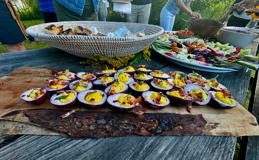 Wild Maine Blueberry Pickled Eggs