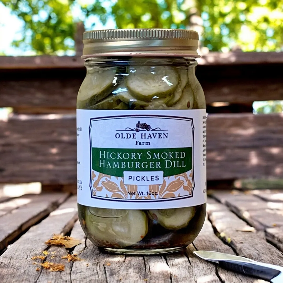 Hickory Smoked Hamburger Dill Pickles 16oz