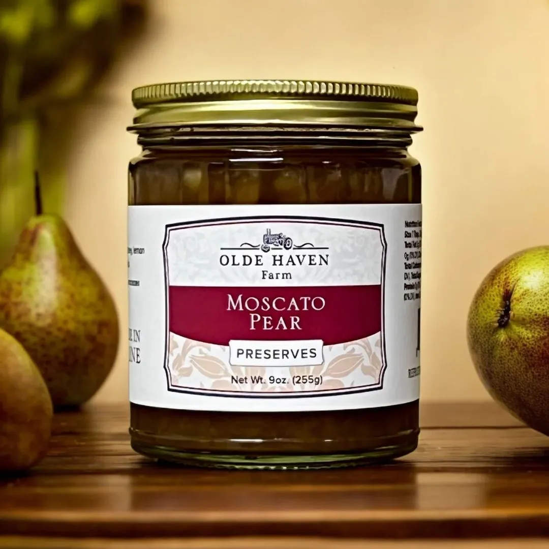 Moscato Pear Preserves 9oz