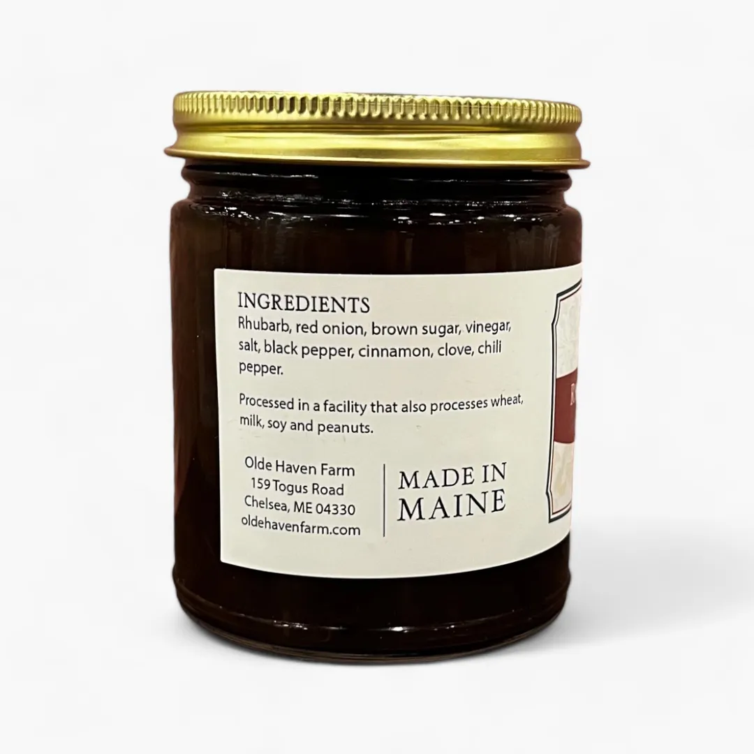 Rhubarb & Red Onion Chutney 9 oz