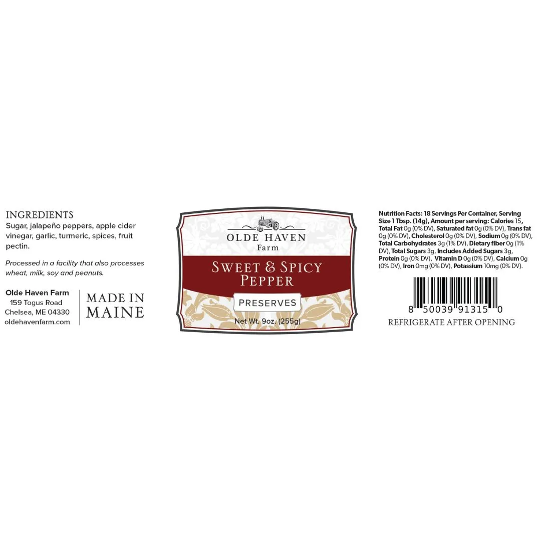 Sweet & Spicy Pepper Jelly 9oz