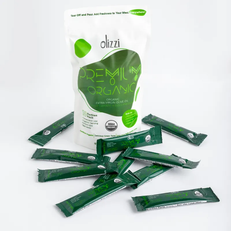 Olizzi Premium Organic EVOO Packets - 10 Packs 3.4 FL OZ)
