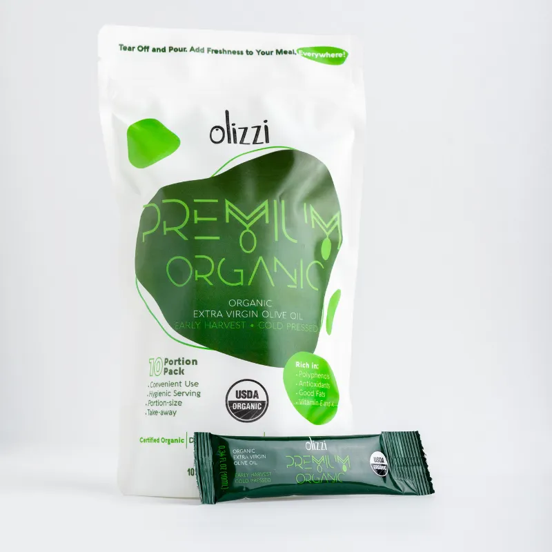 Olizzi Premium Organic EVOO Packets - 10 Packs 3.4 FL OZ)
