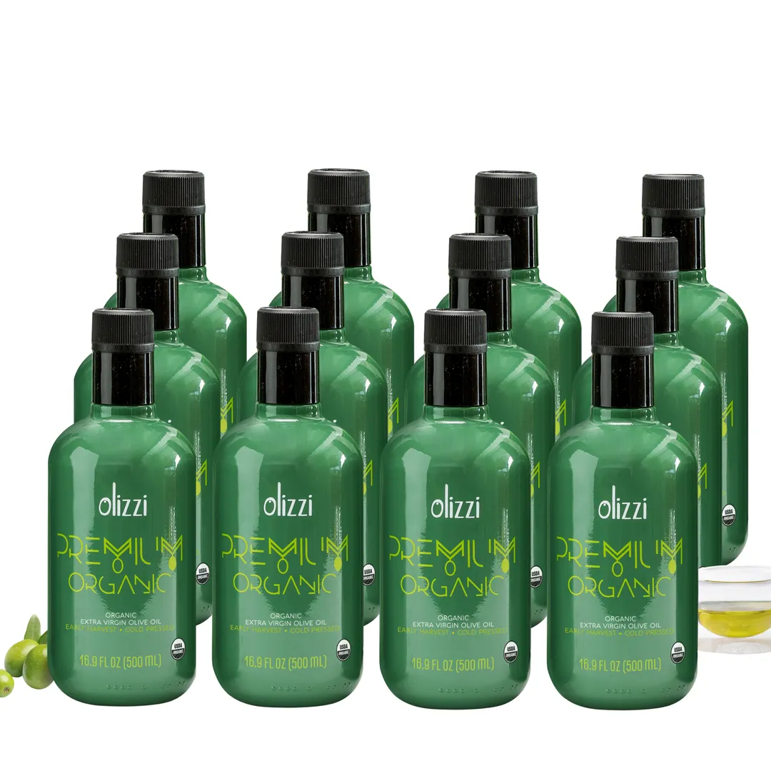 Olizzi Premium Organic Extra Virgin Olive Oil 16.9 FL OZ