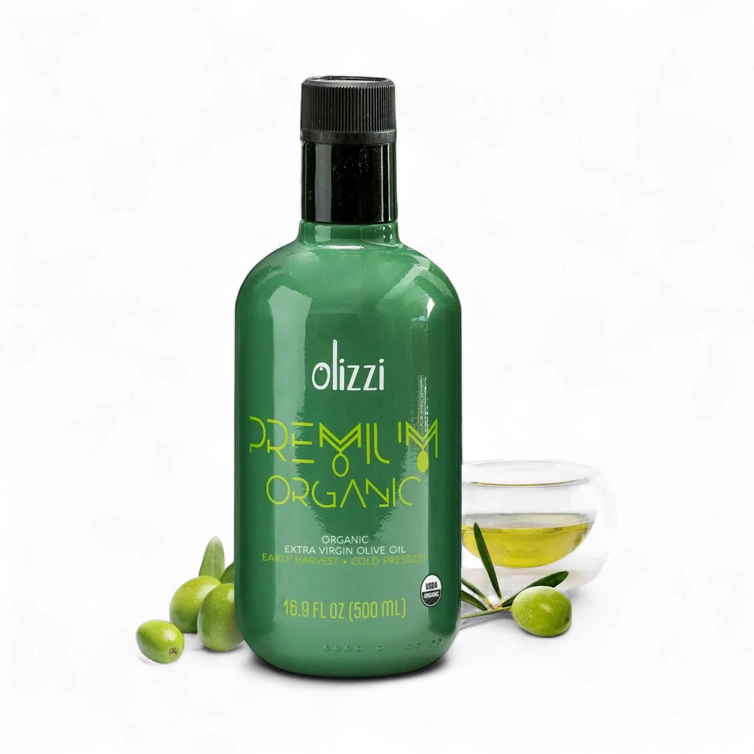 Olizzi Premium Organic Extra Virgin Olive Oil 16.9 FL OZ
