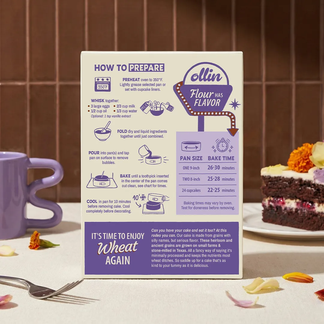 Artisan Chocolate Cake Mix — Heritage Wheat, Michelin-Approved Flour