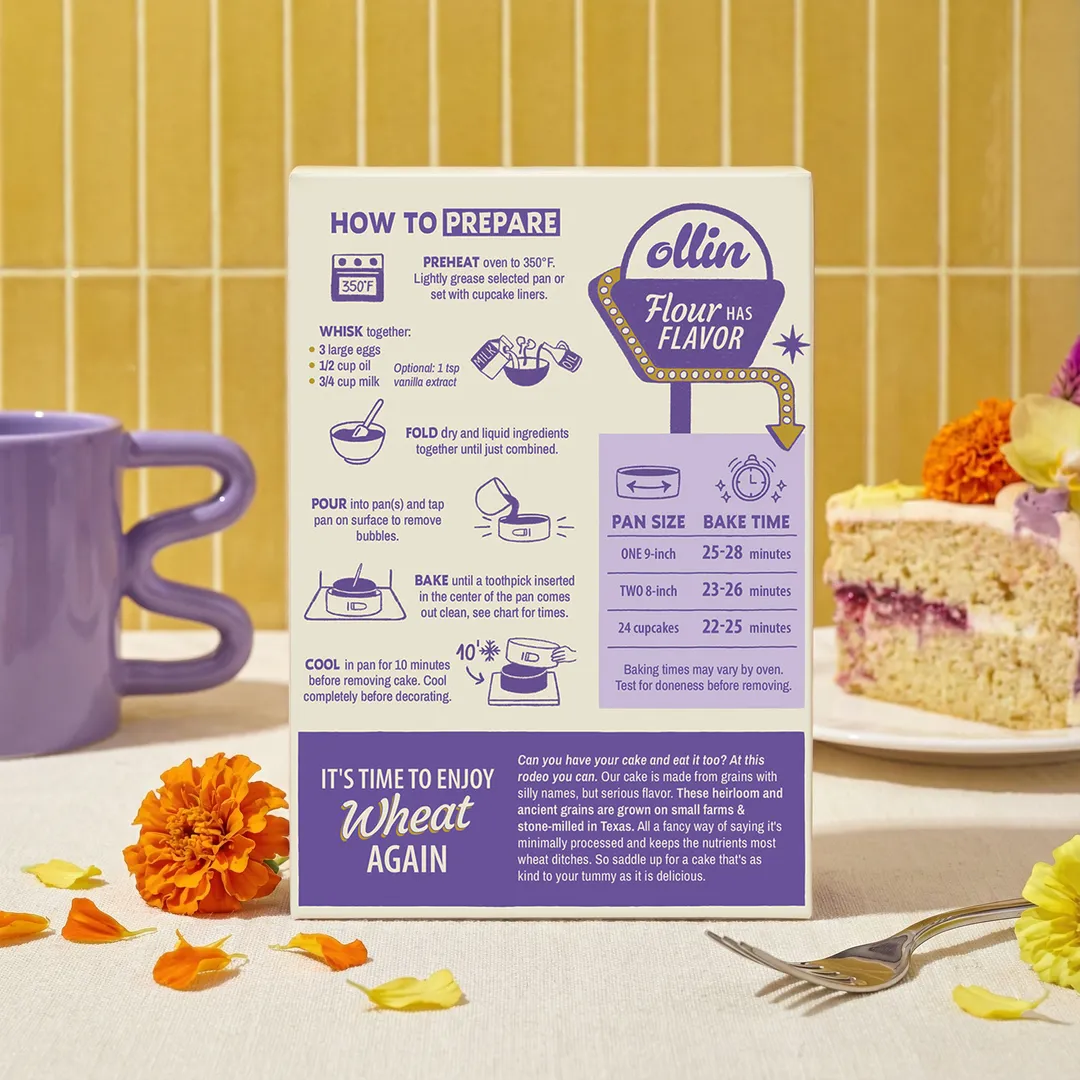Artisan Yellow Cake Mix — Heritage Wheat, Bakery Style
