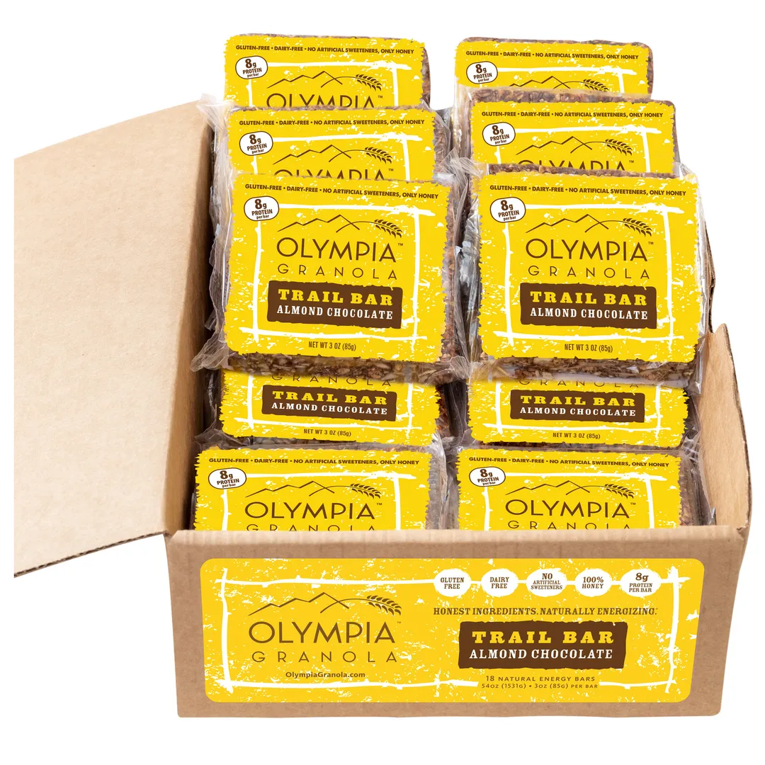 Olympia Granola Almond Chocolate Trail Bar Granola Bar Case