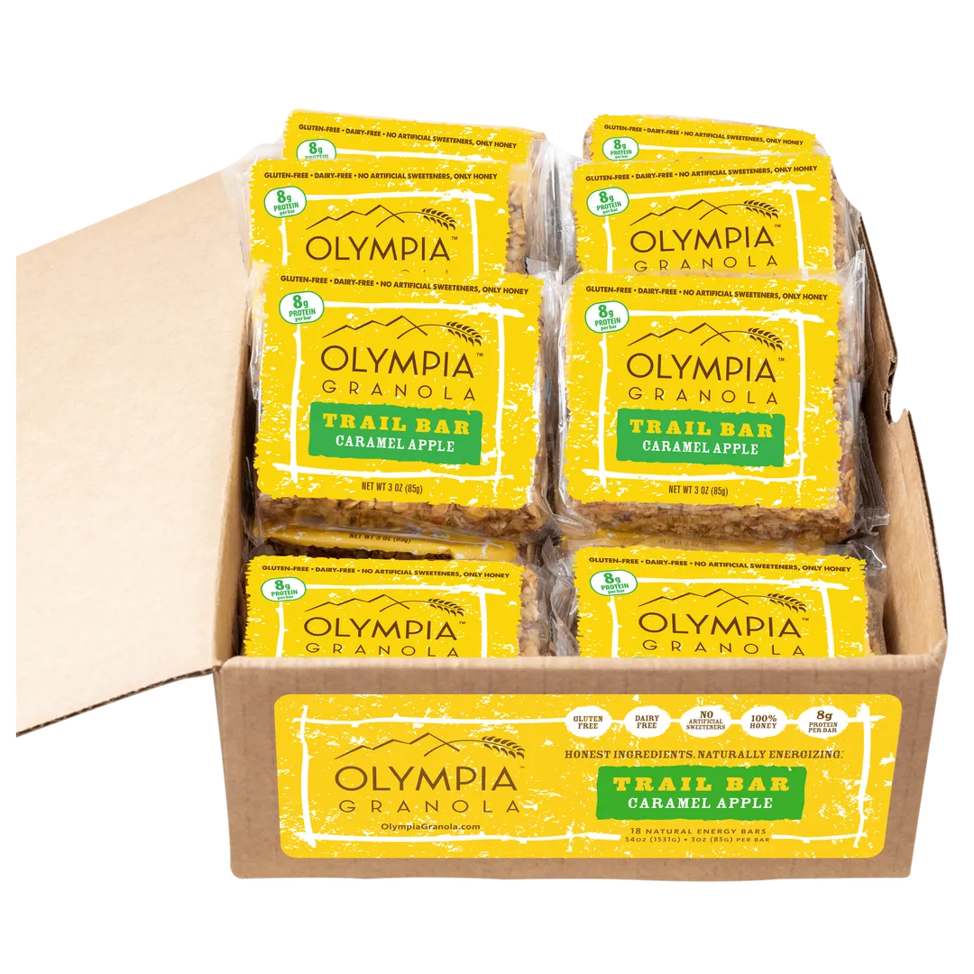 Olympia Granola Caramel Apple Trail Bar Granola Bar Case