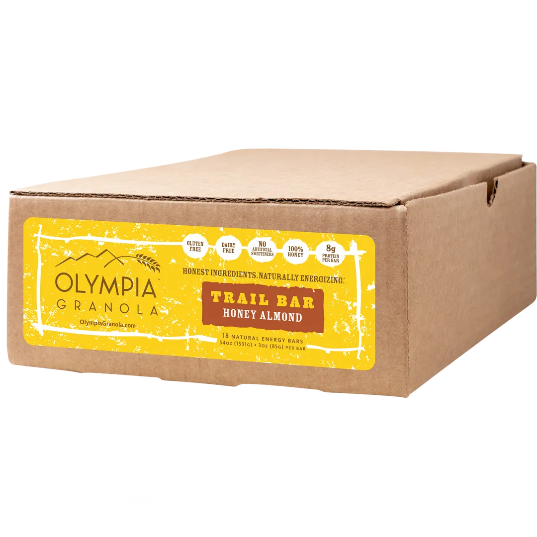 Olympia Granola Honey Almond Trail Bar Granola Bar Case