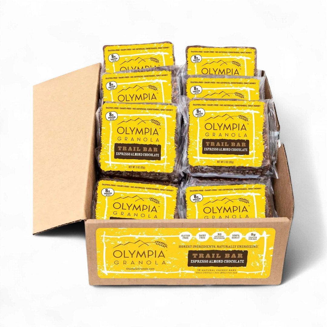 Olympia Granola Espresso Almond Chocolate Granola Bar Case